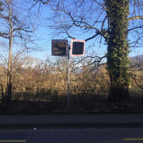 Double miroirs de sécurité, antigivre et antibuée, taille 80 x 60 cm