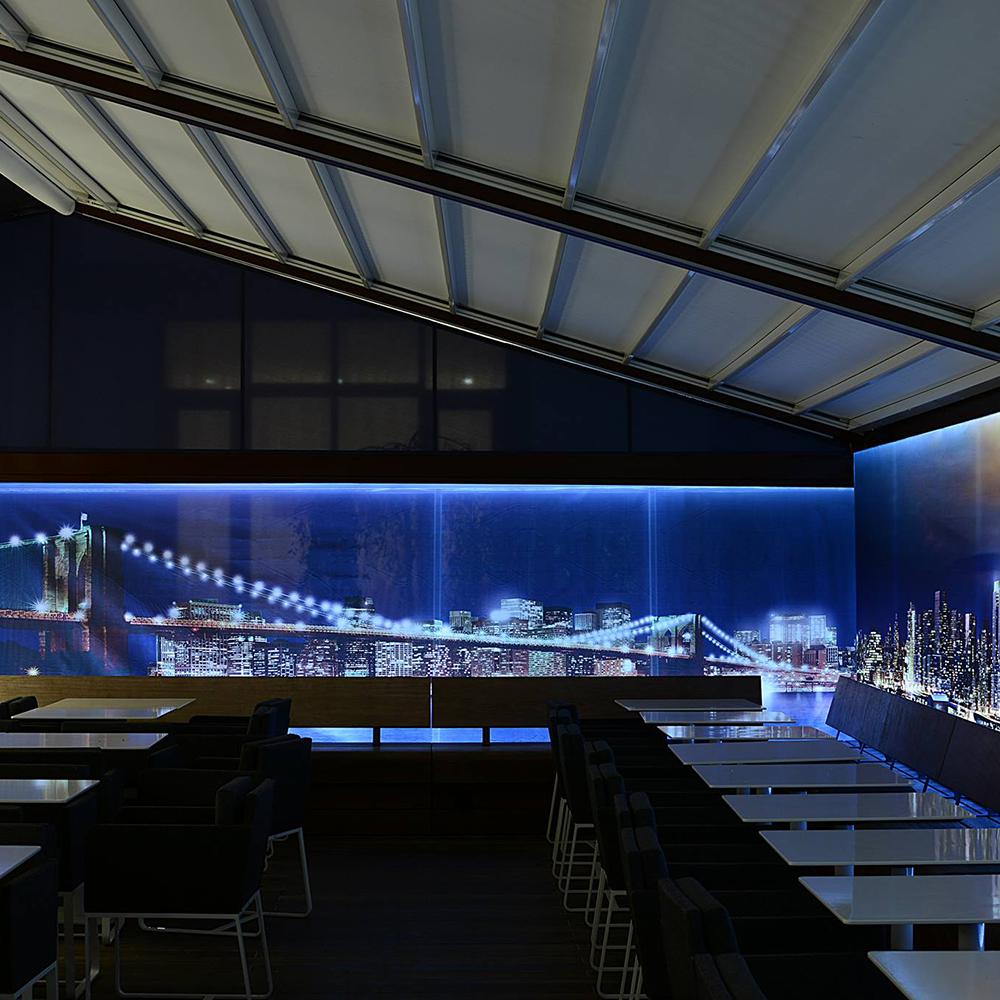 Panneau LED décoration restaurant