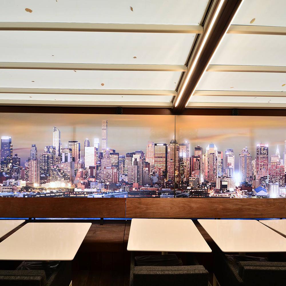 Panneau LED décoration restaurant