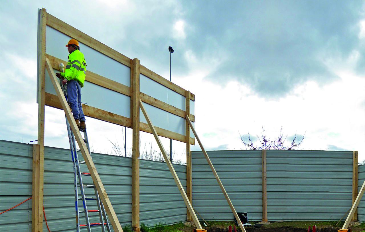Panneau de chantier