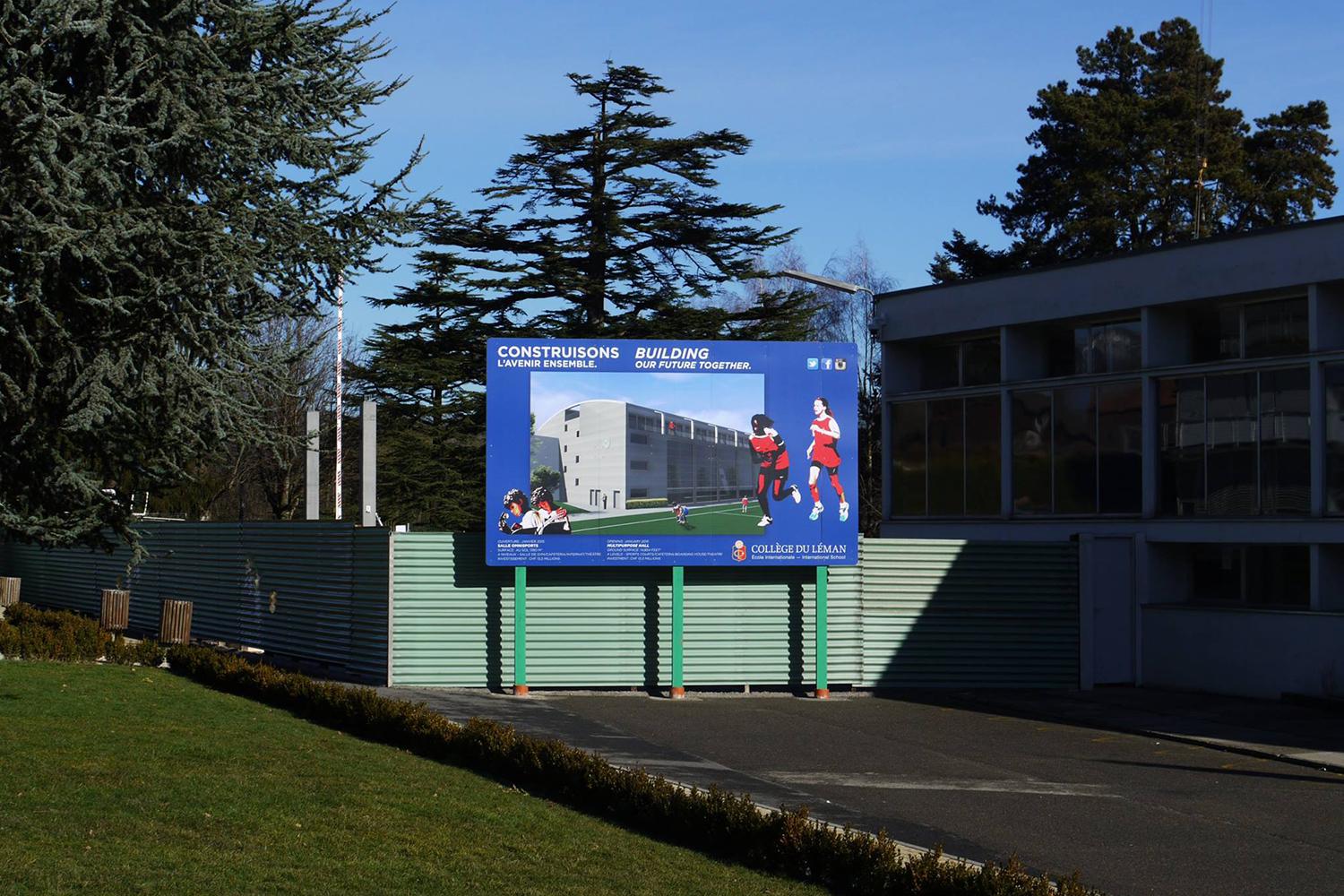 Panneau de chantier