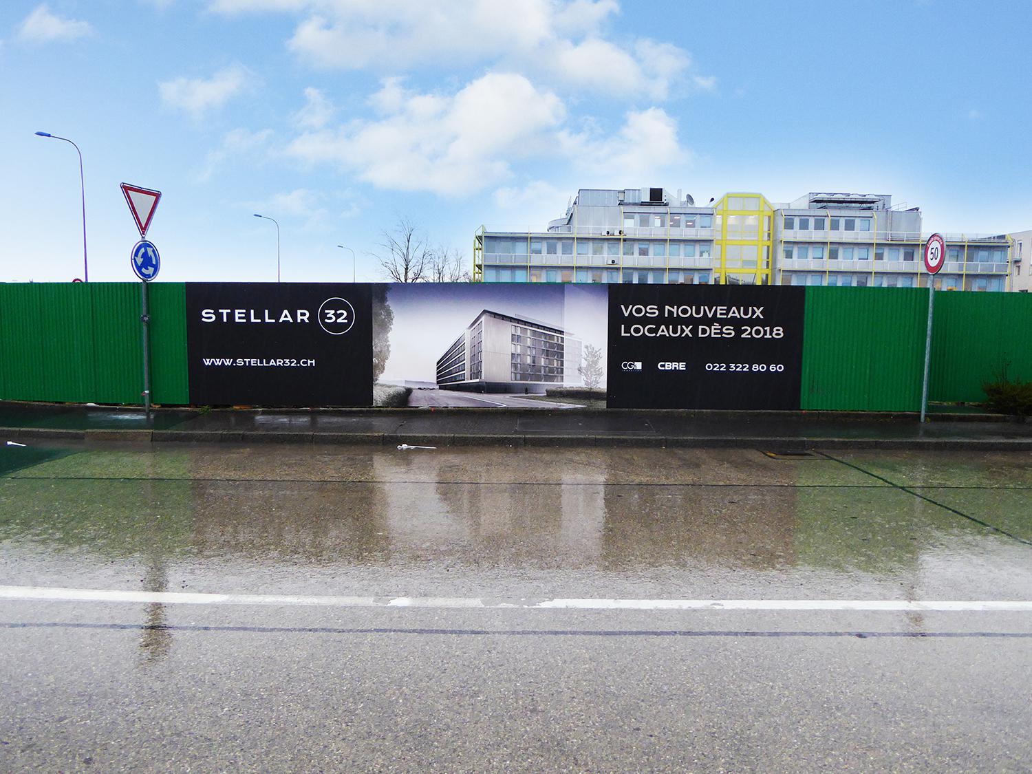 Panneau de chantier
