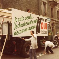 1982 Panneau autoroute contournement