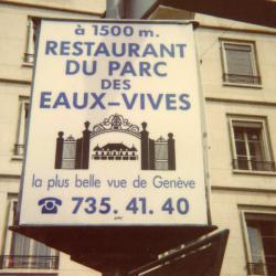 1991 Panneau restaurent Parc des Eaux-Vives