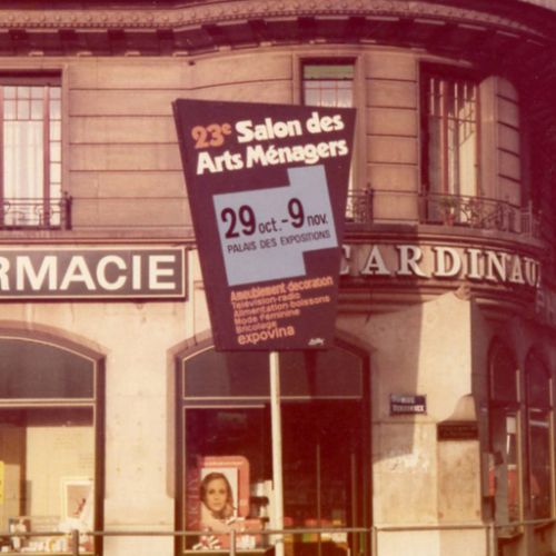 Panneau trapèze Loutan pour le 23ème Salon des Arts Ménagers, 1975
